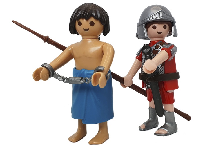 Artículo de Playmobil, Romano con prisionero encadenado V2