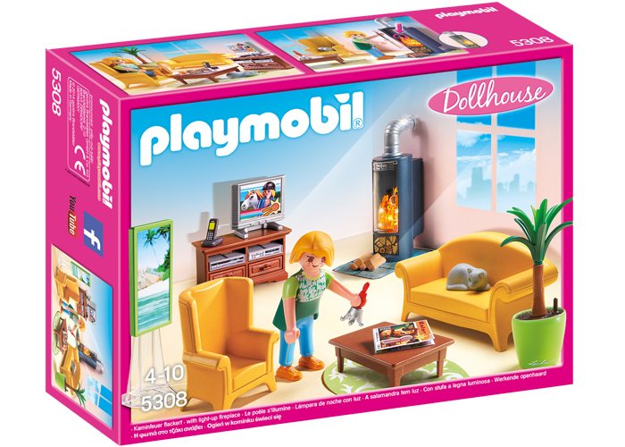 Artículo de Playmobil, Sala de estar con chimenea