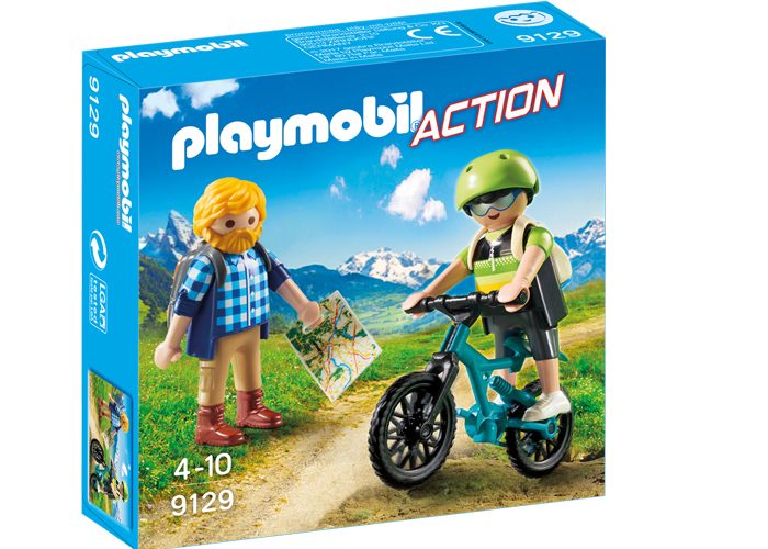 Artículo de Playmobil, Senderista y Ciclista en la Montaña