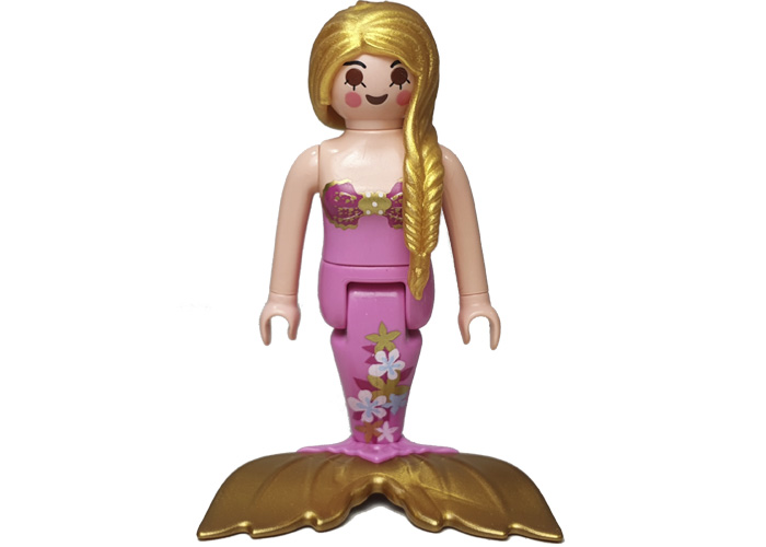 Artículo de Playmobil, Sirena Rosa Trenza Dorada