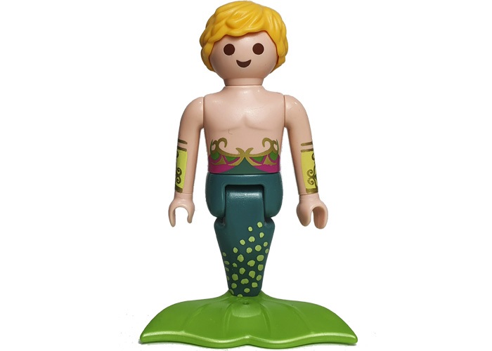 Artículo de Playmobil, Sireno Rubio cola verde