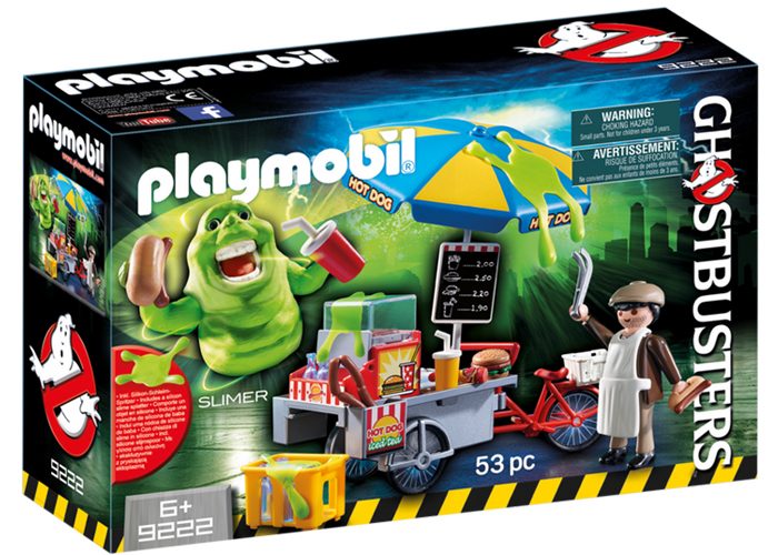 Artículo de Playmobil, Slimer con stand de Hot Dog