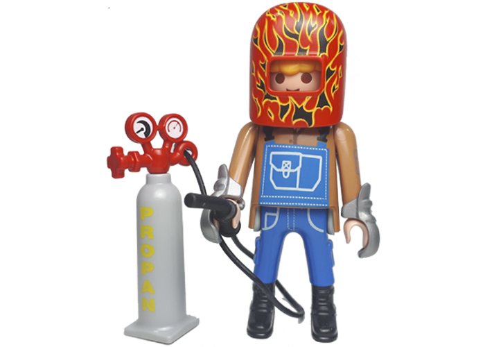 Artículo de Playmobil, Soldador con soplete