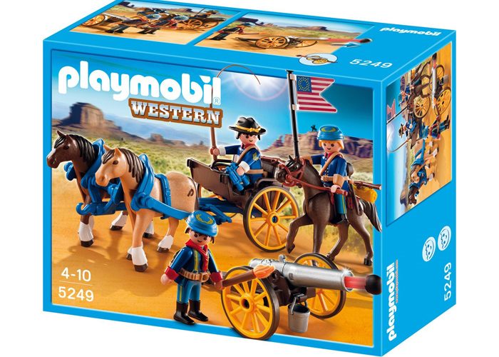 Artículo de Playmobil, Soldados americanos con cañon Oeste