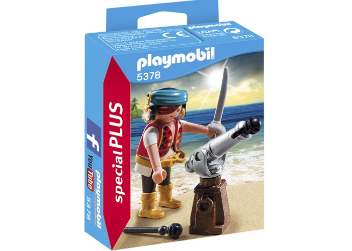 Artículo de Playmobil, Special Plus Pirata con cañon