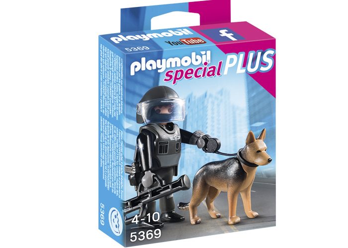 Artículo de Playmobil, Special Plus Policía con perro
