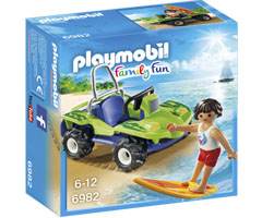 Artículo de Playmobil, Surfista con quad Buggy