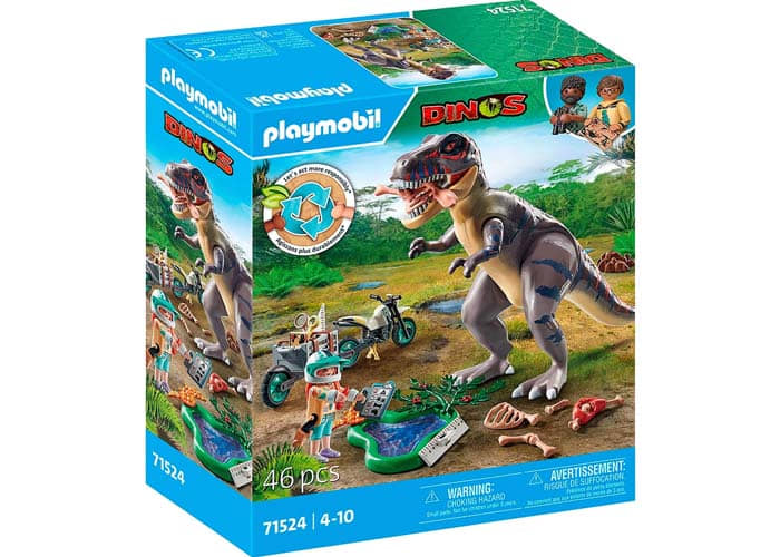 Artículo de Playmobil, T-Rex y rastreador