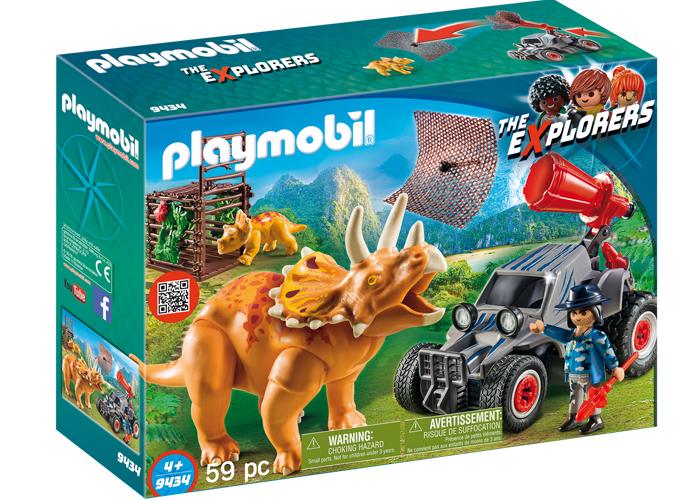 Artículo de Playmobil, Todoterreno con Triceraptor