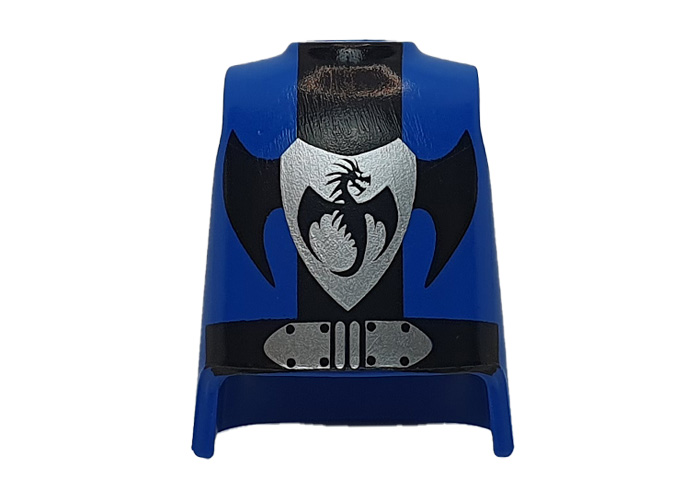 Artículo de Playmobil, Torso Medieval Dragón Azul