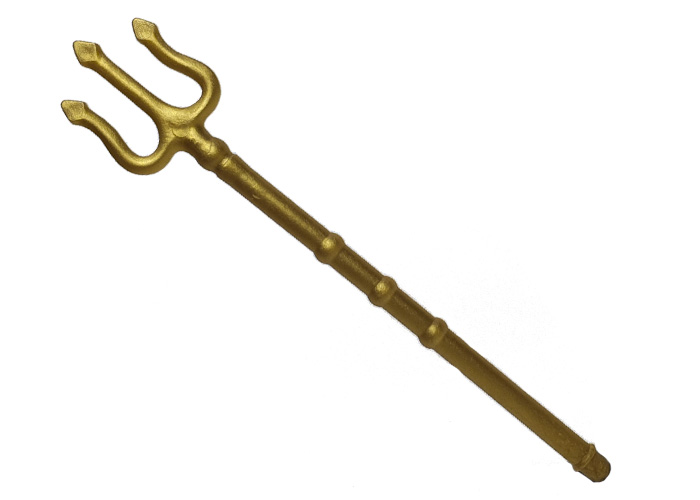 Artículo de Playmobil, tridente dorado