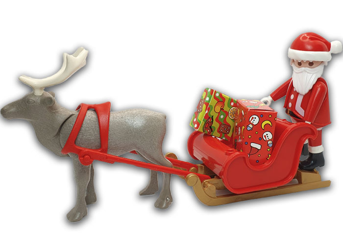 Artículo de Playmobil, Trineo Papa Noel con reno