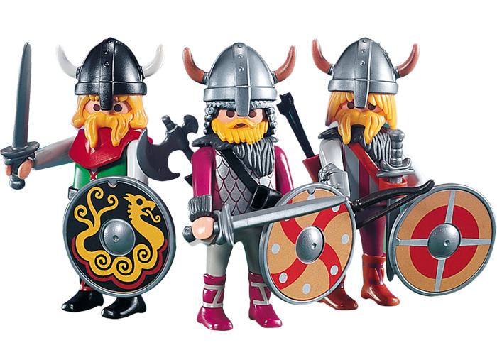 Artículo de Playmobil, Trio de Vikingos Guerreros