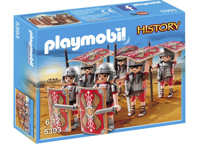 Artículo de Playmobil, tropa legionarios romanos