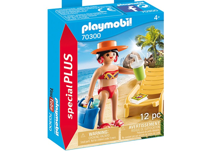 Artículo de Playmobil, Turista con tumbona