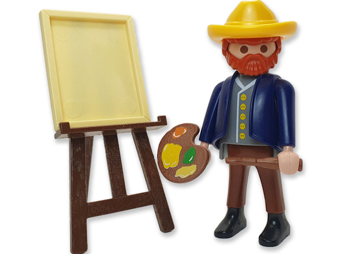 Artículo de Playmobil, Van Gogh con lienzo