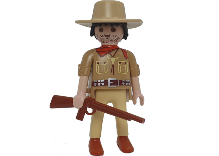 Artículo de Playmobil, Vaquero Beige con rifle