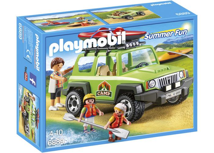 Artículo de Playmobil, Vehículo 4x4 con canoa