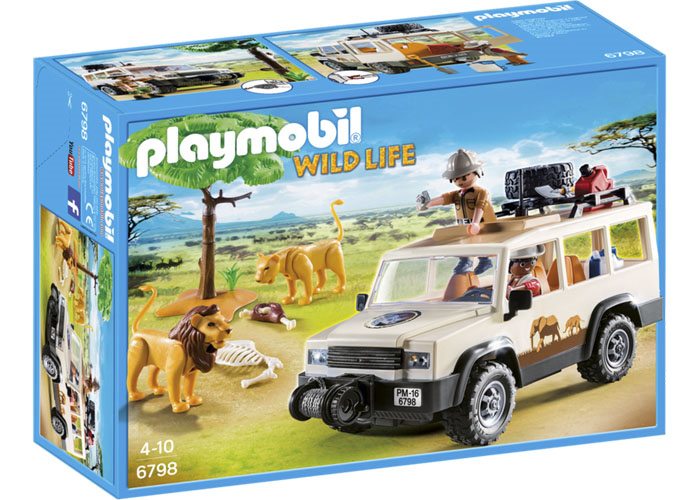 Artículo de Playmobil, Vehículo Safari con leones