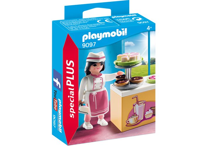 Artículo de Playmobil, Vendedora de pasteles con mostrador