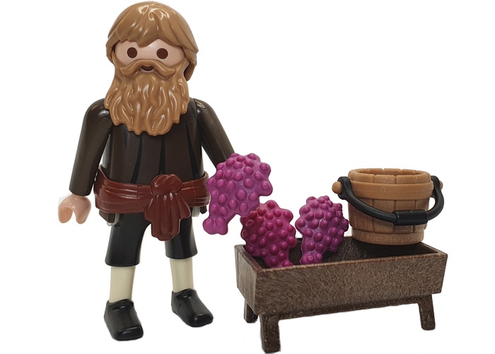 Artículo de Playmobil, Vendimiador con uvas