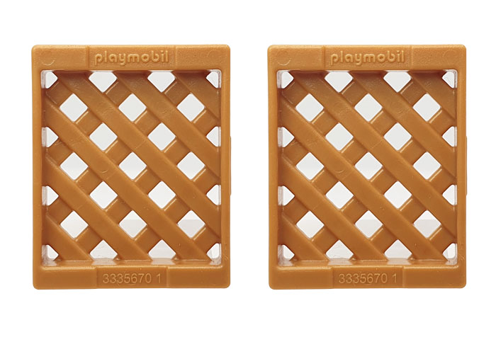 Artículo de Playmobil, ventana celosía pequeña (x2)