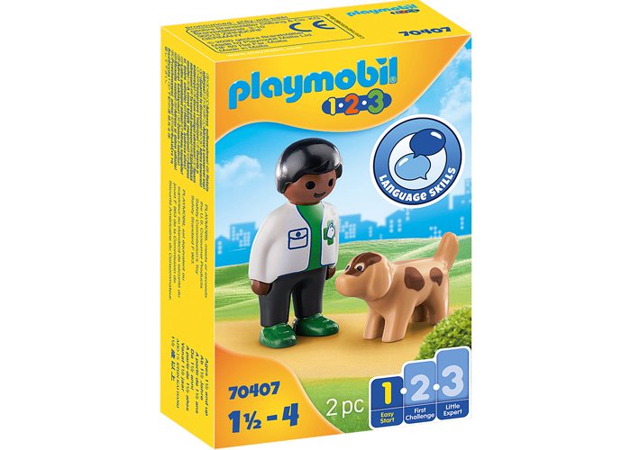 Artículo de Playmobil, Veterinario con Perro