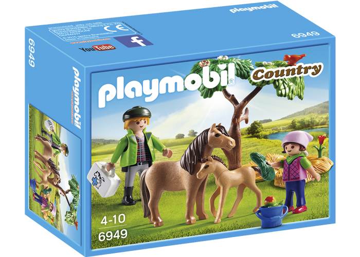 Artículo de Playmobil, Veterinario con ponis