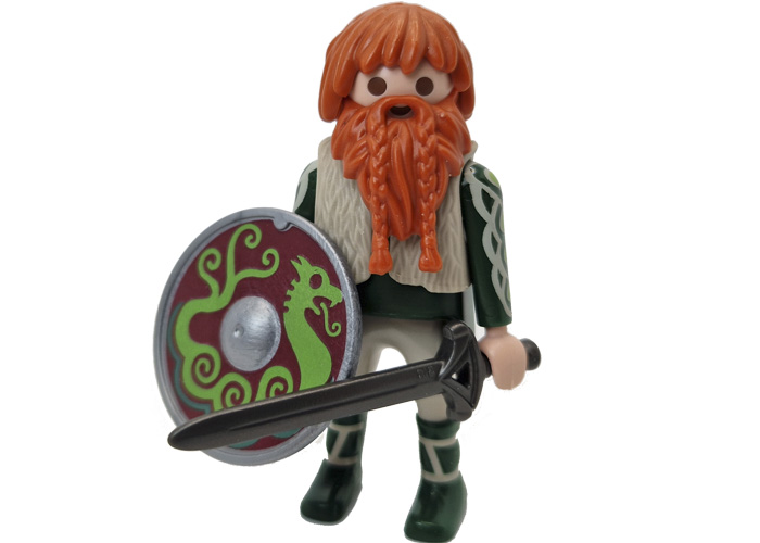 Artículo de Playmobil, Vikingo Barba Roja con escudo