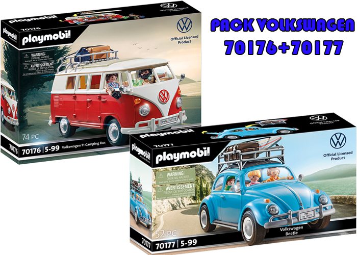 Artículo de Playmobil, VolksWagen Pack 70176+70177