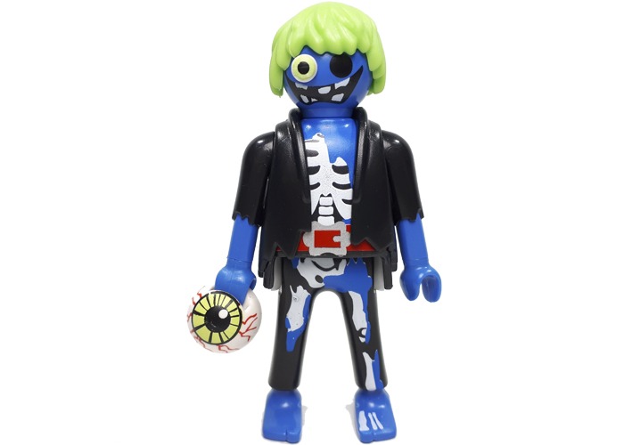 Artículo de Playmobil, zombie ojo saltón