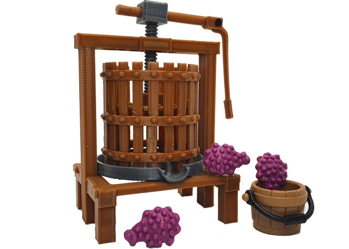Prensa de vino 3D playmobil
