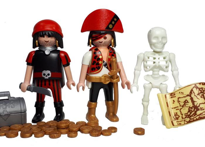playmobil pirata con tesoro