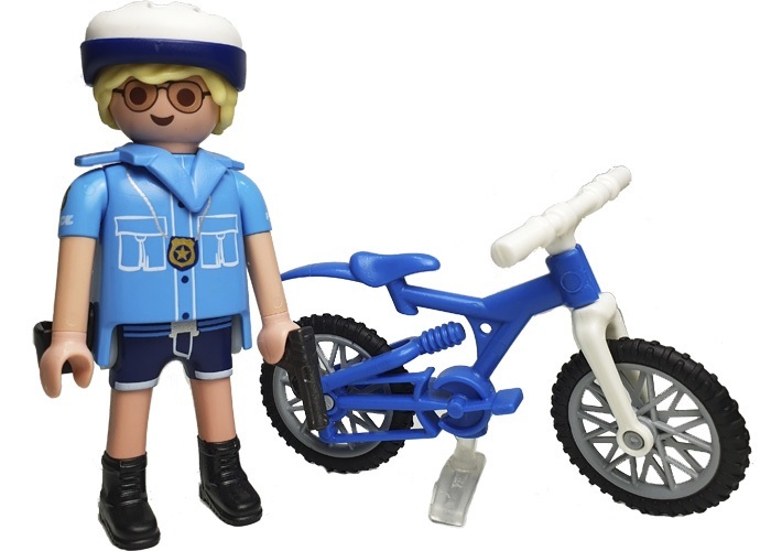 Playmobil Policía con bici  playmobil